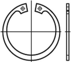 Industrial Quality Supplies Sicherungsringe DIN 472 aus Federstahl, Durchmesser: 270 mm, Stärke: 5 mm - Bild 1