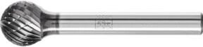 PFERD TOOLS Hartmetall Frässtift Kugel KUD silber, Durchmesser: 12 mm, Schaft-Durchmesser: 6 mm, Z3P universal mittel kreuzverzahnt HICOAT - Bild 1