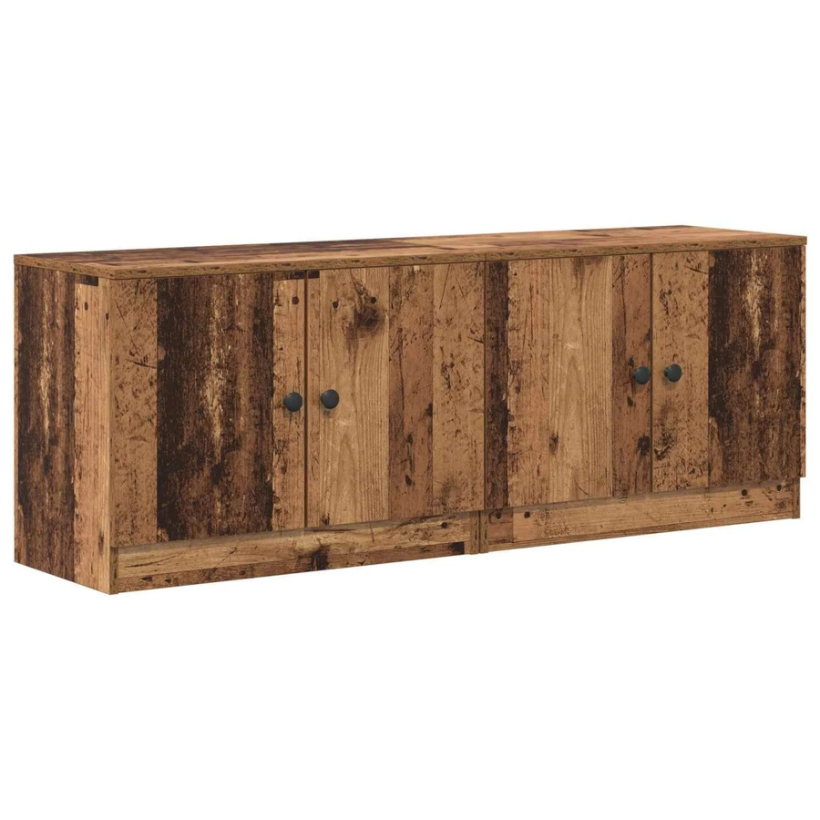 vidaXL 2er Set Stauraum-Schränke für Hochbetten aus Altholz in Braun, B/T/H: 66 x 35 x 48 cm - Bild 2