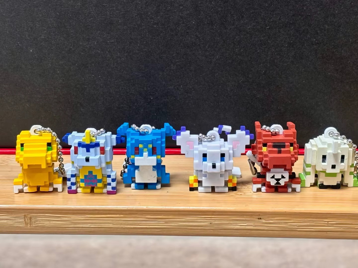 Bandai Digimon Pixel-Art-Figur, Schlüsselanhänger, Einzelfigur - Bild 2