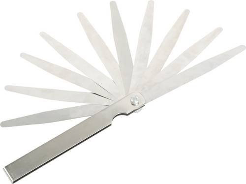 Dasqua 1832-0100 Fühlerlehre mit 32 Blättern Messbereich 0.03 - 1.00mm nach DIN 2275 in Silber - Bild 1