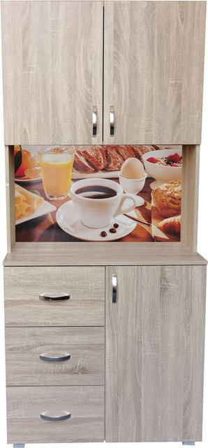 HTI-Living Küchenbuffet Blanca Bistro mit 3 Schubladen - Bild 1