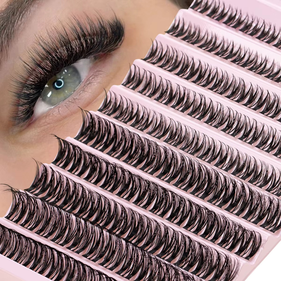SEXYSHEEP Wimperncluster, 8–16 mm, 3D, Natürlich, Unisex - Bild 3