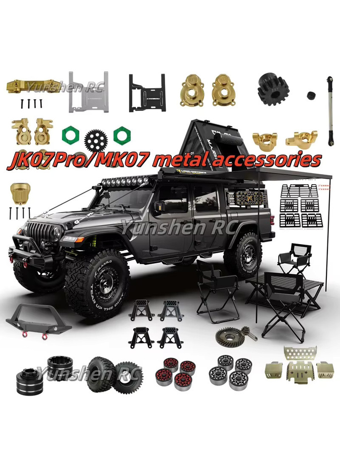 FMS Jk07pro Metallzubehör, Fahrzeuge, Schwarz - Bild 2