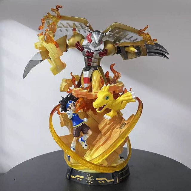 Yiran toy 1 Digimon Adventure Taichi Agumon War Greymon Figuren PVC Statue - Bild 1