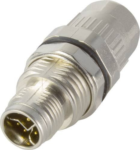 HARTING Kabelsteckverbinder 21038611825, 8-polig, silber, Wandmontage - Bild 1