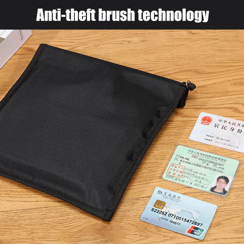 Faraday Tasche zur Signal- und RFID-Abschirmung für Notebook, Handy und Autoschlüssel in Schwarz - Bild 4