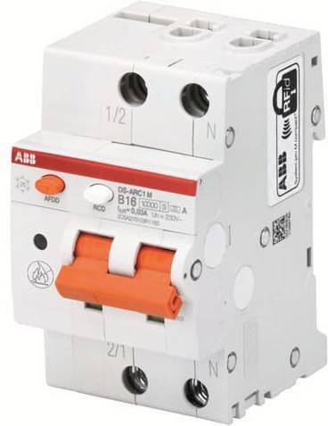 ABB 2CSA275103R1104 Fehlerlichtbogen-Schutzeinrichtung RCBO 2polig 230V in Weiß - Bild 1