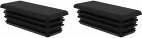 MUNK Günzburger Steigtechnik Holm-Abdeckkappe gerade für Holm 58x25 mm, Schwarz, 2 Stück - Bild 1