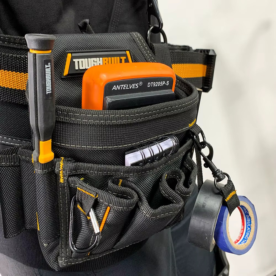 TOUGHBUILT Mini-Elektrikertasche Werkzeug-Organizer in Schwarz - Bild 3