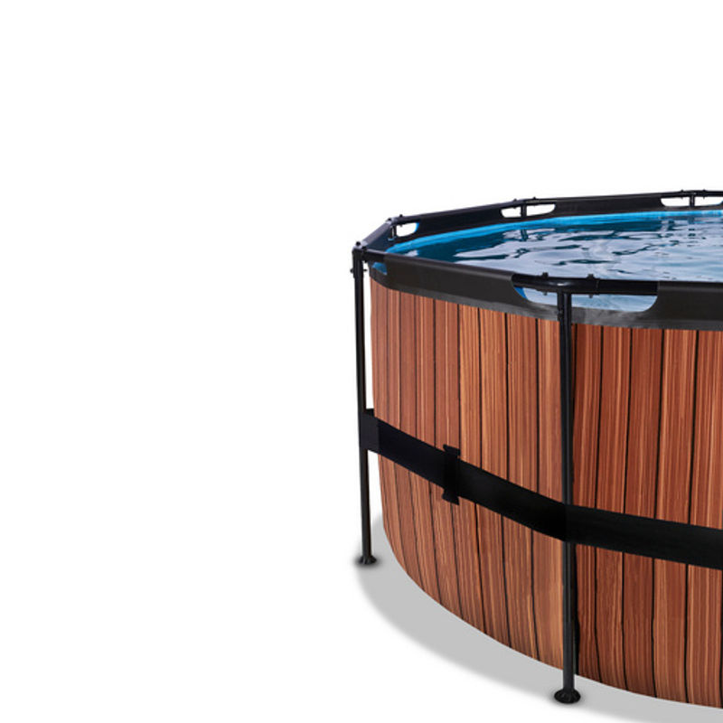 EXIT Toys Pool in Braun und Blau aus Kunststoff und Stahl, Durchmesser: 450 cm, Höhe: 122 cm - Bild 3
