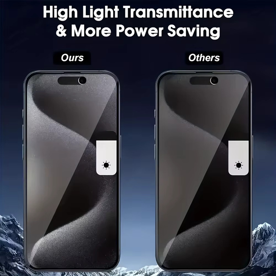 NNBILI 4er-Pack Displayschutzfolien aus gehärtetem Glas in Transparent für iPhone 17 16 15 14 13 12 11 Pro Max - Bild 4