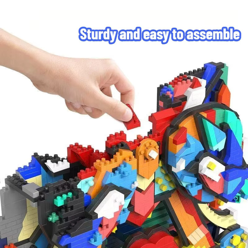 BANGSHE 3D Ölgemälde Berühmte Kunst, Baustein, Bunt / Mehrfarbig - Bild 2
