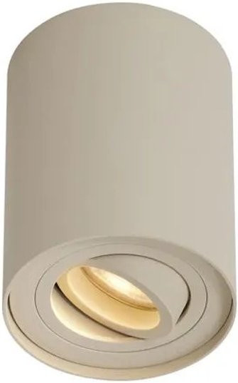 QAZQA Moderner Aufbaustrahler Rondoo Up in Beige, GU10, rund und drehbar/kippbar - Bild 1