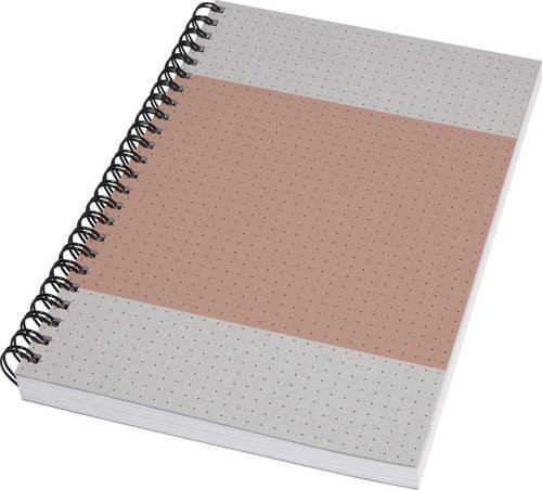 Sigel SN700 Notizbuch mit Punktraster in Grau und Koralle, Softcover aus Recycling-Graukarton - Bild 1