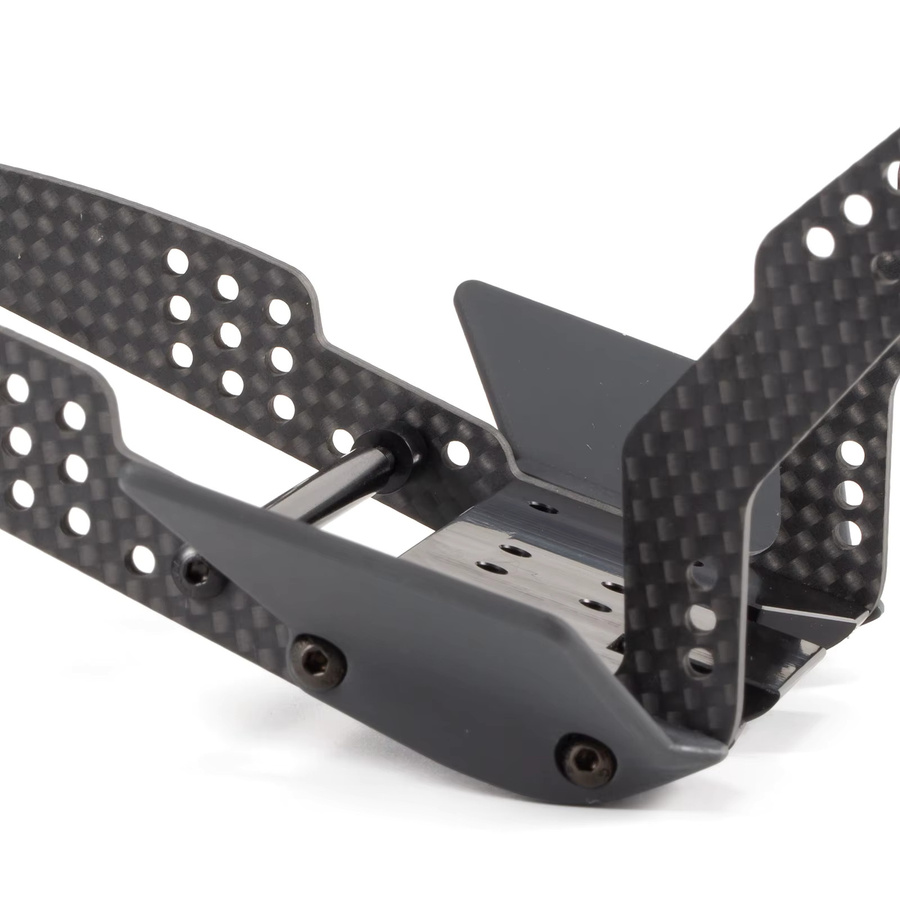 YFGRGT Carbon Fiber LCG Custom Build Chassis Kit und Links Set, 1/10 RC Rock Crawler, Zubehör - Bild 3