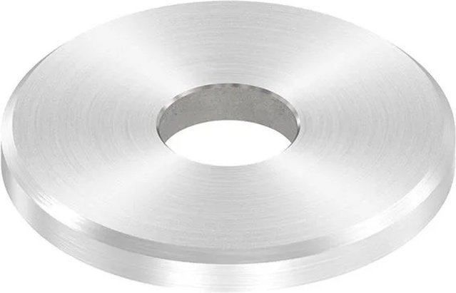 FeNau Ronde Edelstahl V2A Rundscheibe Silber Ø 40 mm mit 12,2 mm Bohrung und Rundschliff Fase - Bild 1