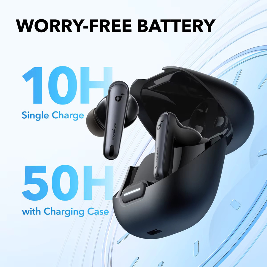 Soundcore by Anker Liberty 4 NC Bluetooth 5.3 In-Ear-Kopfhörer mit adaptiver Geräuschunterdrückung in Schwarz - Bild 5