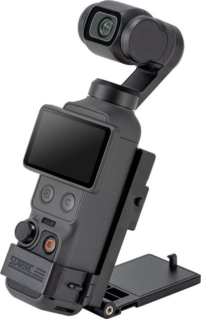 Magnetische Clip-Halterung für DJI Osmo Pocket 3, 4 und 4P in Schwarz für Radfahren, Vlogging und Tisch-Aufnahmen - Bild 1
