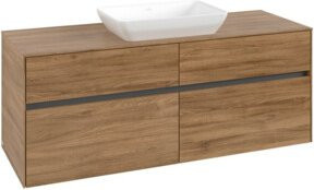V&B Waschtischunterschrank Collaro in Kansas Oak, B/T/H: 140 x 54,8 x 50 cm, für mittig platzierten Waschtisch - Bild 1