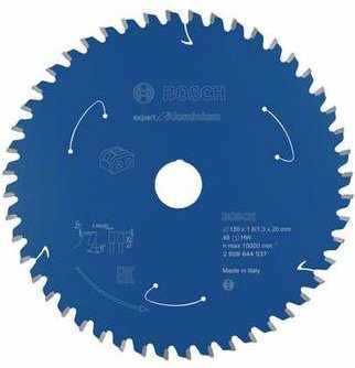 Bosch Expert Kreissägeblatt für Metall, Kunststoff und Holz, Durchmesser: 150 mm, Bohrung: 15 mm, 48 Zähne, Carbide Tipped, Blau - Bild 1