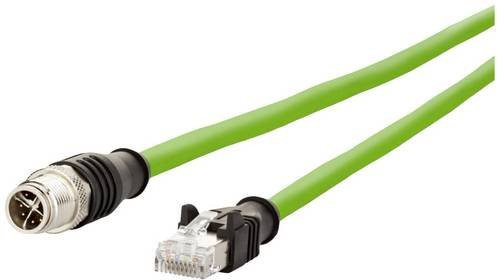 Metz Connect M12 Patchkabel CAT 6a S/FTP 2,00 m Grün - Bild 1