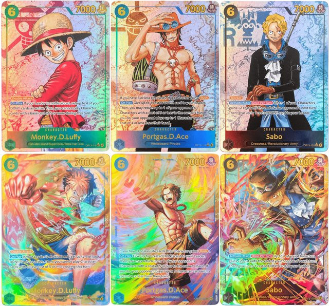 Bandai One Piece DIY Proxy ASL Luffy Sabo Ace Carrying On His Will, Spielkarten-Sammlung, Englisch - Bild 1