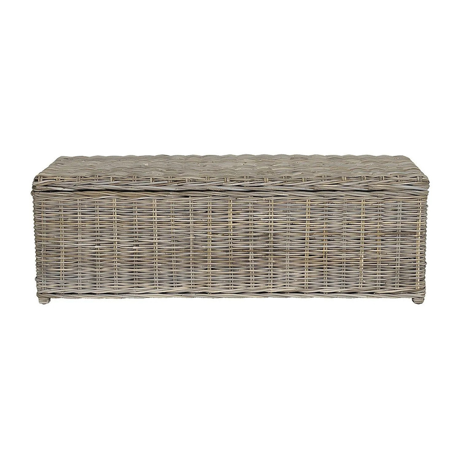 Vente-unique Truhe und Kiste Gao in Grau, Breite: 130 cm - Bild 2