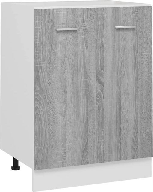 vidaXL Küchenunterschrank Sonoma Grau B: 60 cm, T: 46 cm, H: 81,5 cm - Bild 1