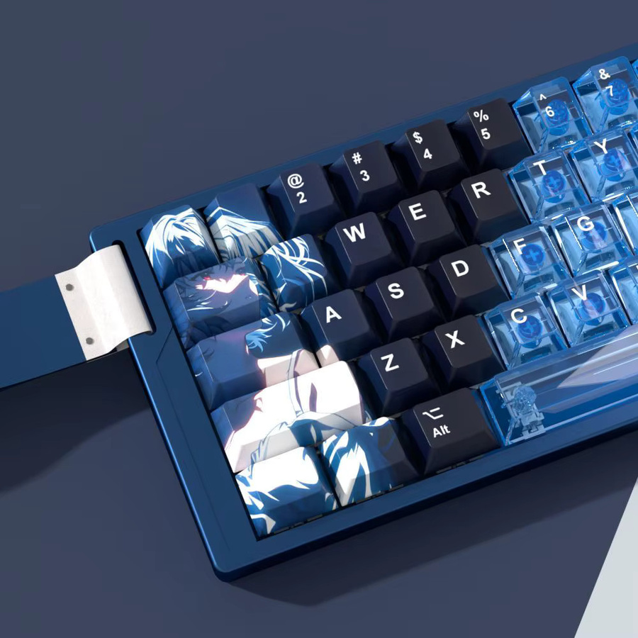 Chainsaw Man Anime Tastenkappen aus PBT und PC in Transparent für Cherry, Made68, Mad68 und Wooting 60 - Bild 2