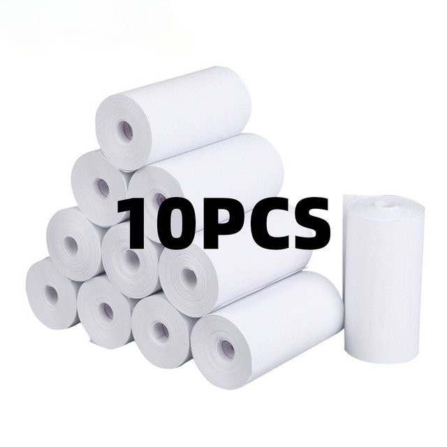 10 Rollen Thermopapier Weiß für Kinder Instant Print Kameras, Maße: 57 x 25 mm - Bild 1