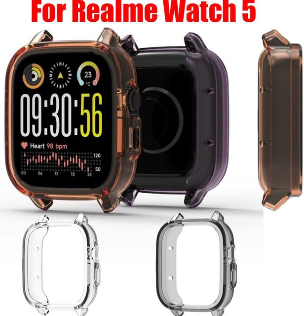 Realme Smartwatch Hülle TPU, transparent, Realme Watch 5 - Bild 1