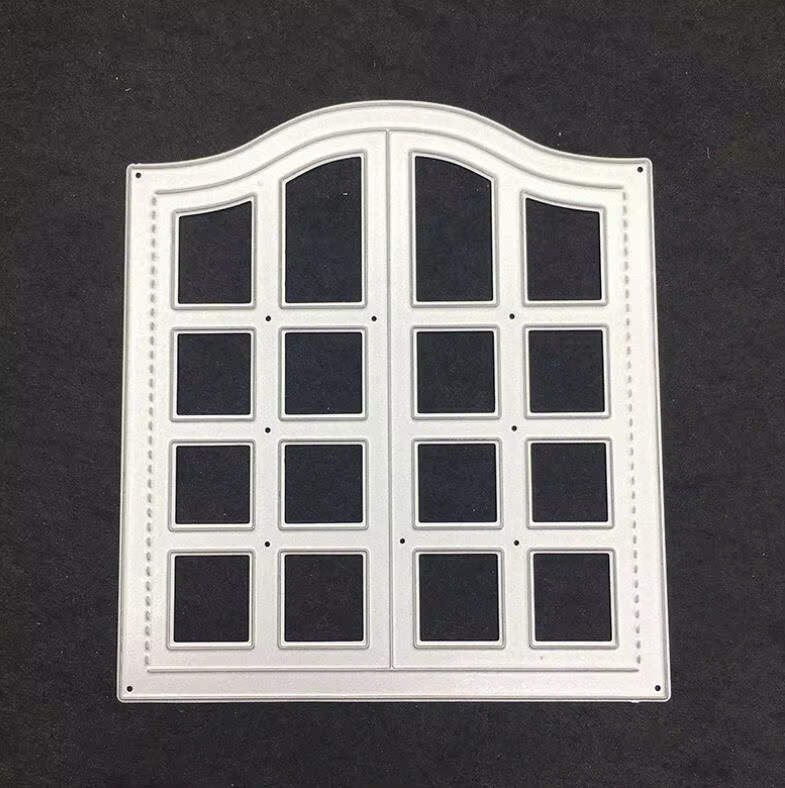Metall Fenster Stanzform in Silber für DIY Papierhandwerk und Scrapbooking - Bild 2