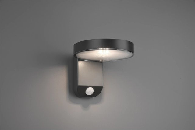 Trio Reality LED-Außenwandleuchte Posadas mit Solarmodul und Bewegungssensor in Anthrazit - Bild 1