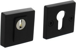 Intersteel Sicherheitsrosette aus Edelstahl in Schwarz matt - Bild 1