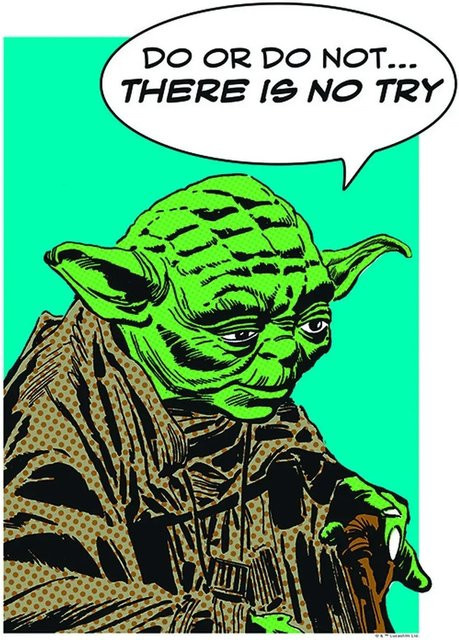 KOMAR Wandbild Disney Star Wars Yoda Multicolor B/H: 30 x 40 cm - Bild 1