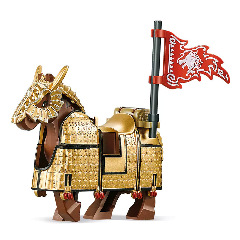 DECOOL Militär-Kavallerie Kriegspferd, Mini-Actionfiguren, 6-teiliges Set - Bild 4