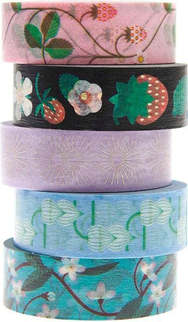 Rico Design Paper Poetry Washi Tape Set Floral Multicolor Breite: 1,5 cm, Länge: 10 m - Bild 1