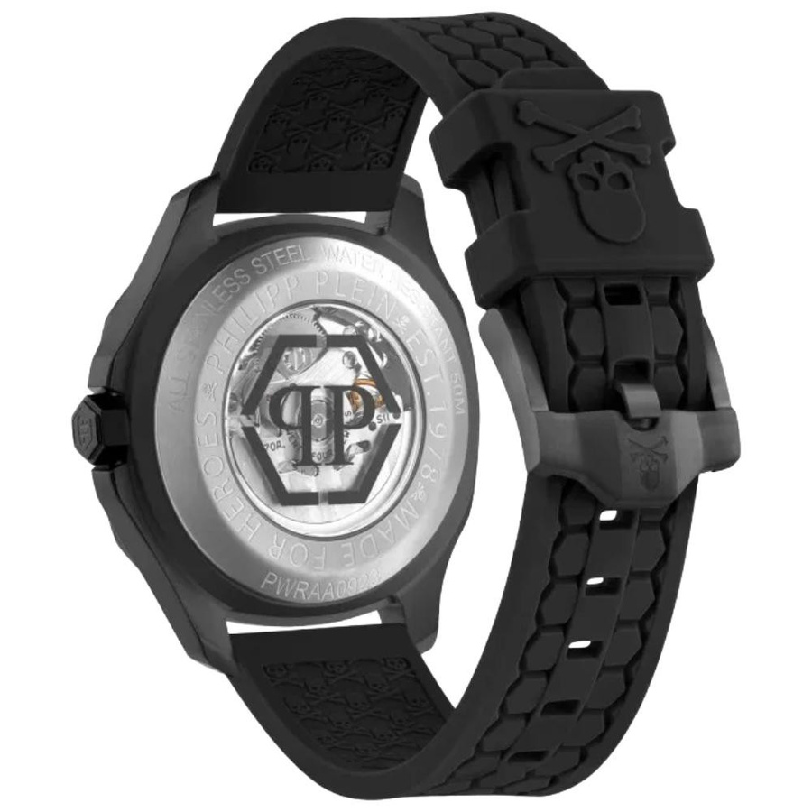 Philipp Plein Automatik Herrenuhr, Edelstahl, 42 mm, Schwarz, 5 ATM - Bild 5