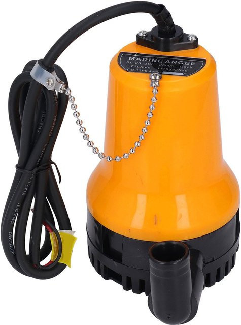 Sonoff Tauchpumpe Bilge Mini in Gelb mit 70L Kapazität, 5400 U/min, 45W und 4m Förderhöhe, DC 12V für Aquarium und Boot - Bild 1
