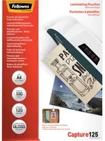 Fellowes Laminierfolie Capture DIN A4, 125 Mikron, 100er-Pack, transparent - Bild 2