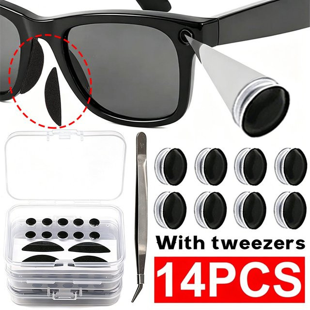 BAPPSUS Nasenpads, 14-in-1 LED-Lichtabdeckung, Schwarz - Bild 1