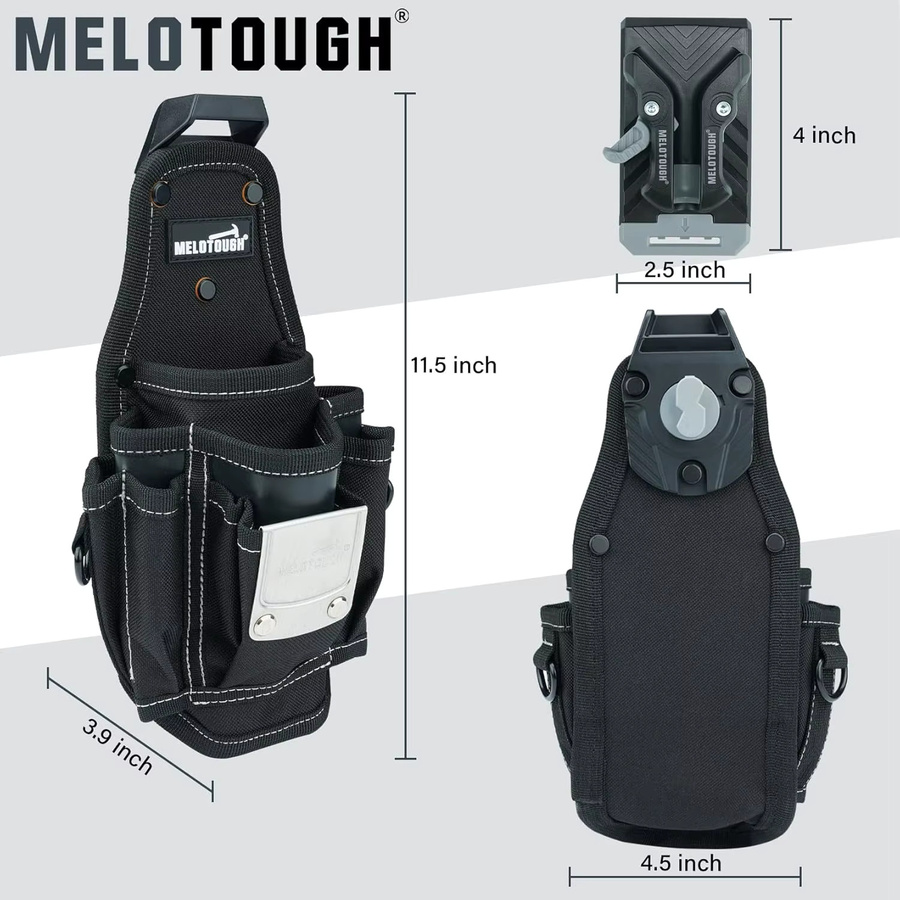 Meloworkgear Kleine Werkzeugtasche mit Gürtelclip und Schnellverschluss - Bild 2