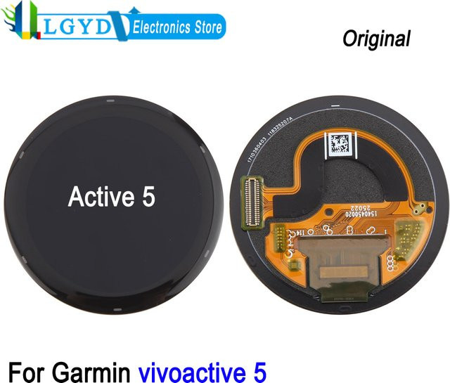 Garmin Vivoactive 5 Ersatz-AMOLED-LCD-Bildschirm mit Touchscreen in Schwarz - Bild 1