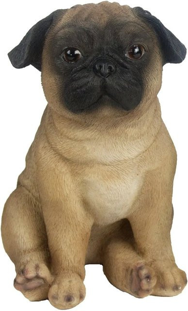Sunny Garden Deko-Figur Hundebaby Mops in Braun, Höhe: 22 cm - Bild 1