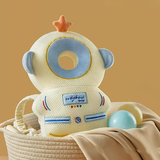 Baby-Kopfschutz-Rucksackkissen von MARKET-1 in Multicolour aus atmungsaktivem Baumwoll-Textil - Bild 1