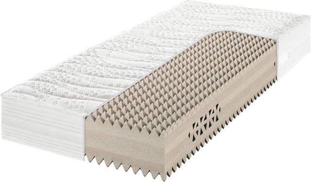 Matratze Pyramedus von Frankenstolz aus Kaltschaum mit TENCEL-Bezug in Weiss, Härtegrad H3 - Bild 1