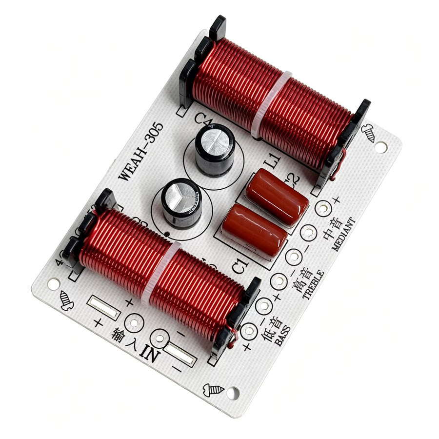 ALLOET 150W 3-Wege-Audio-Frequenzweiche für Höhen, Mittelton und Bass in Multicolour - Bild 4