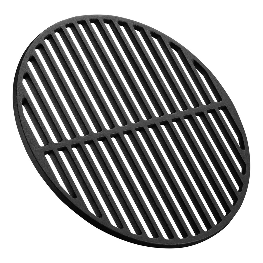 Wiltec Gusseisen Grillrost Schwarz Durchmesser: 34,5 cm für Holzkohlegrill und Gasgrill - Bild 2
