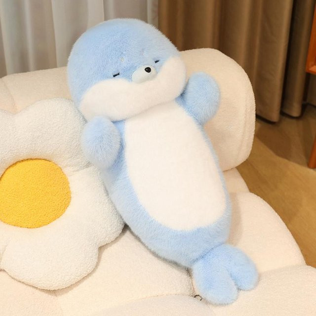 Binchi Fitness Robben-Plüschpuppe, Seeotter-Kissen, Kuscheltier, 70cm, ab 14 Jahren - Bild 1
